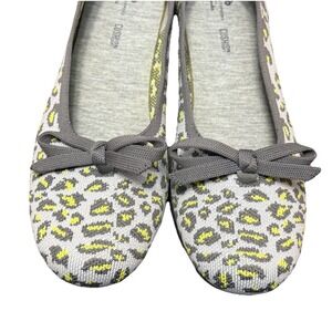 Clarks Cloudsteppers Slip-on Womens Carly Hope Shoes Gray US 8 Med Leopard Flat